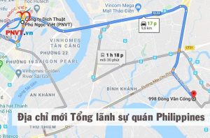 Địa chỉ mới Tổng lãnh sự quán Philippines tại TPHCM
