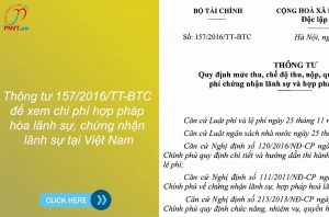 chi phí hợp pháp hóa lãnh sự