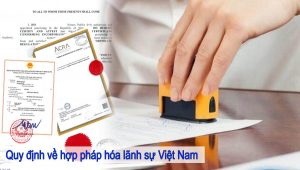 quy định về hợp pháp hóa lãnh sự