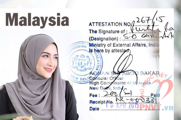 dịch vụ hợp pháp hóa lãnh sự hồ sơ kết hôn với người Malaysia