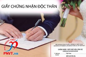 hợp pháp hóa lãnh sự giấy chứng nhận độc thân