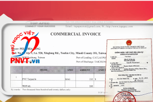 Chứng nhận lãnh sự Commercial Invoice