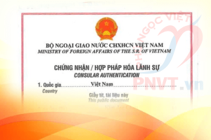 Hợp pháp hóa lãnh sự biên bản giao nhận con nuôi nước ngoài