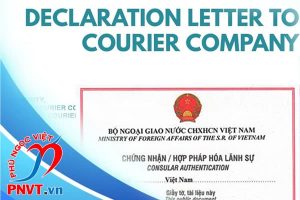 Hợp pháp hóa lãnh sự Letter of Declaration