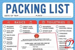 hợp pháp hóa lãnh sự Packing List