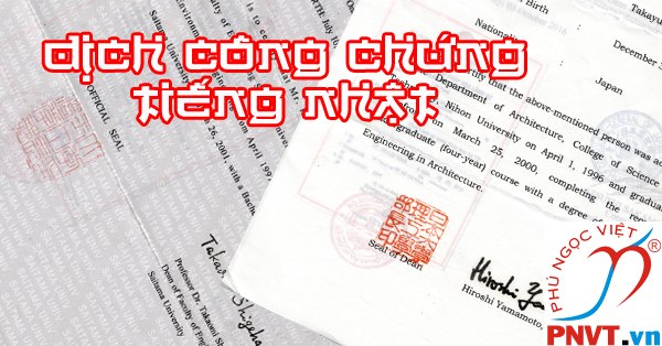 dịch thuật công chứng tiếng nhật