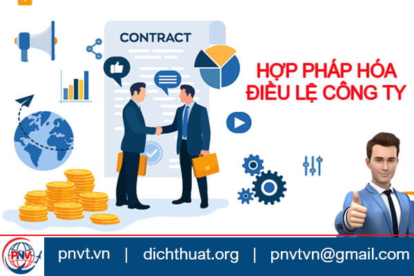 hợp pháp hóa lãnh sự điều lệ công ty
