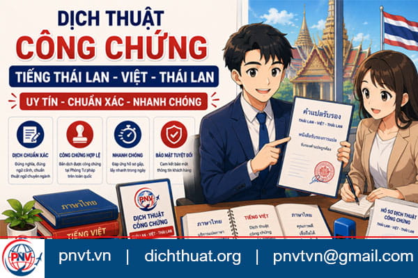 Dịch thuật công chứng tiếng Thái Lan