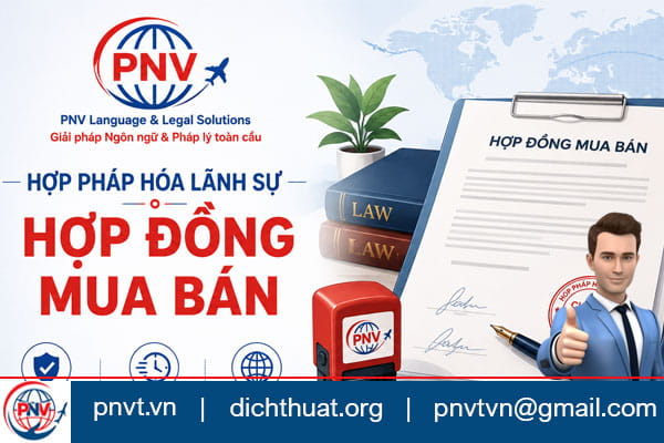 Hợp pháp hóa lãnh sự hợp đồng mua bán